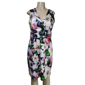 LAUREN RALPH LAUREN 12 Floral Romantic Garden Party Career Event Sheath Dress